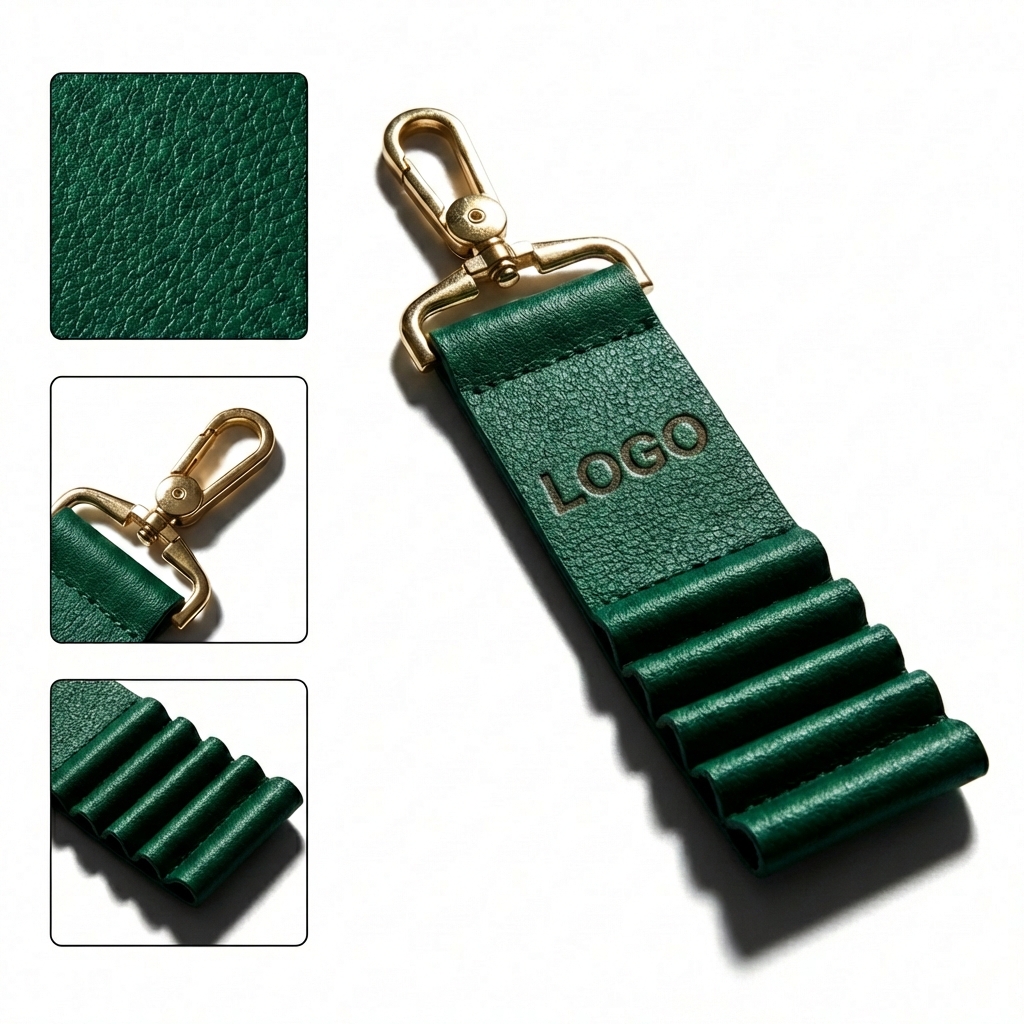 Tournament-Ready Golf Tee Holder - Durable Leather with Clip