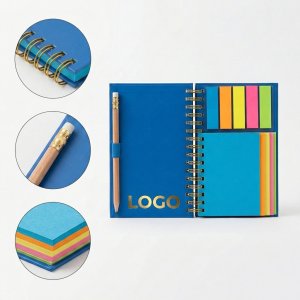 Spiral-Bound Sticky Notes Color Planner