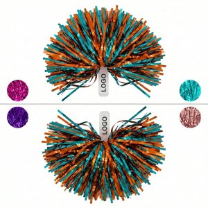 RallyRiot Color-Burst Pom Poms - Performance-Ready